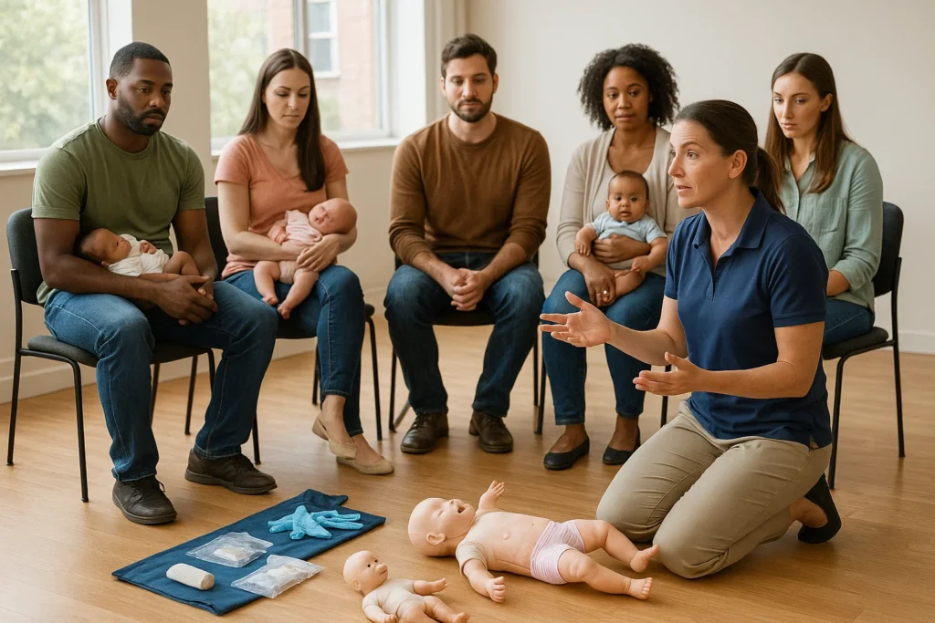 EHBO training voor baby’s en jonge kinderen
